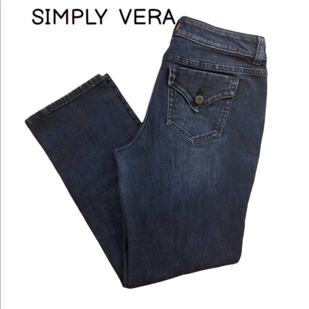 SIMPLY VERA straight cropped jeans